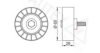 ALFA 60813221 Deflection/Guide Pulley, v-ribbed belt
